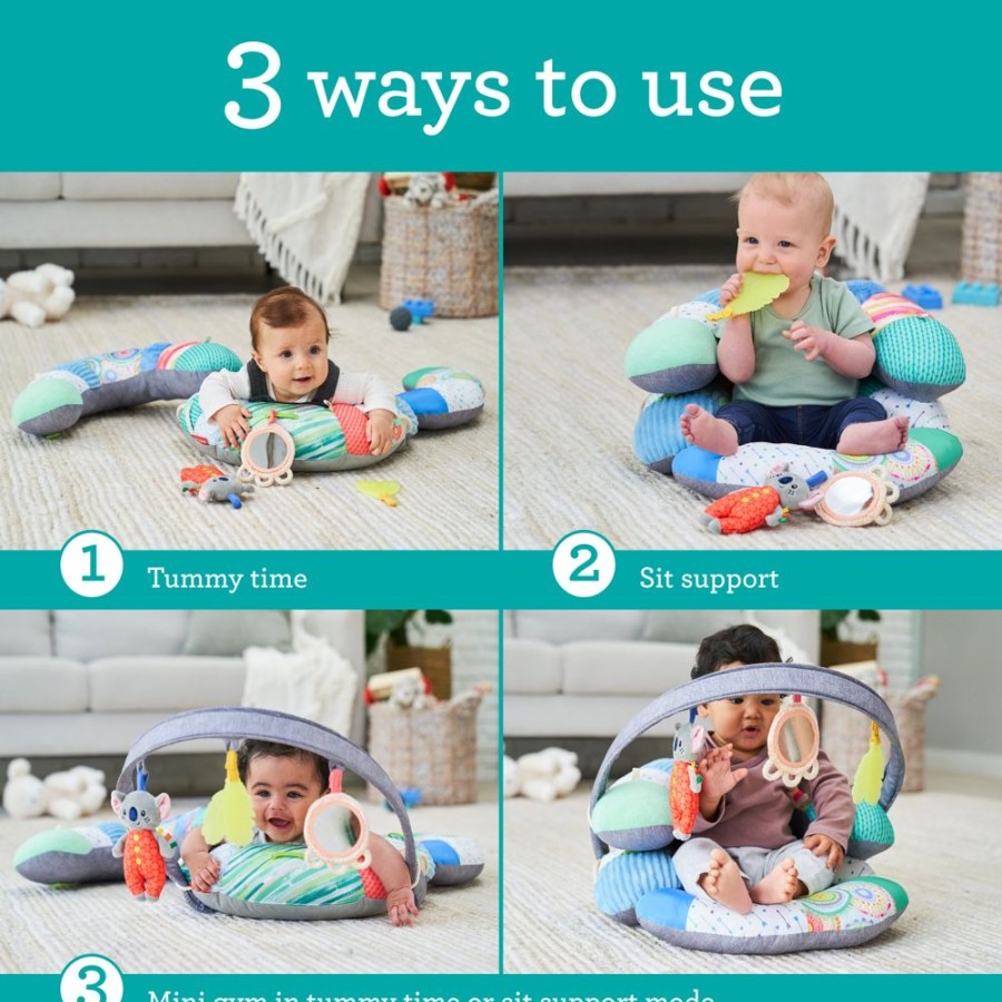 Gear Infantino | 3-In-1 Tummy Time, Sit Support & Mini Gym