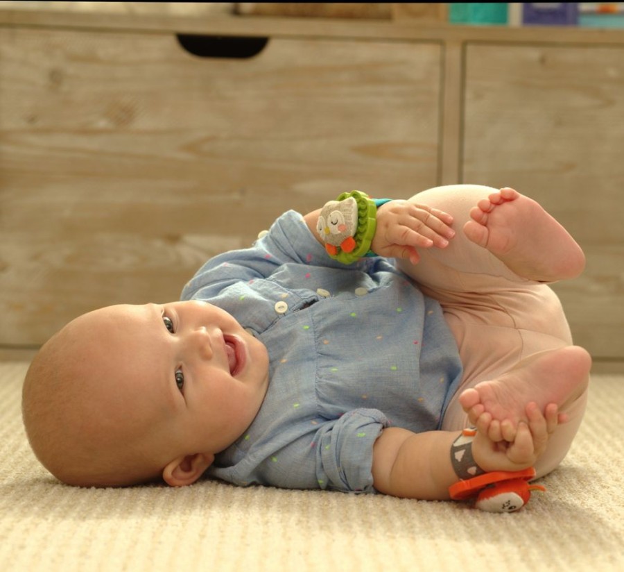 Toys Infantino | Wrist Rattles Owl & Fox Teethers