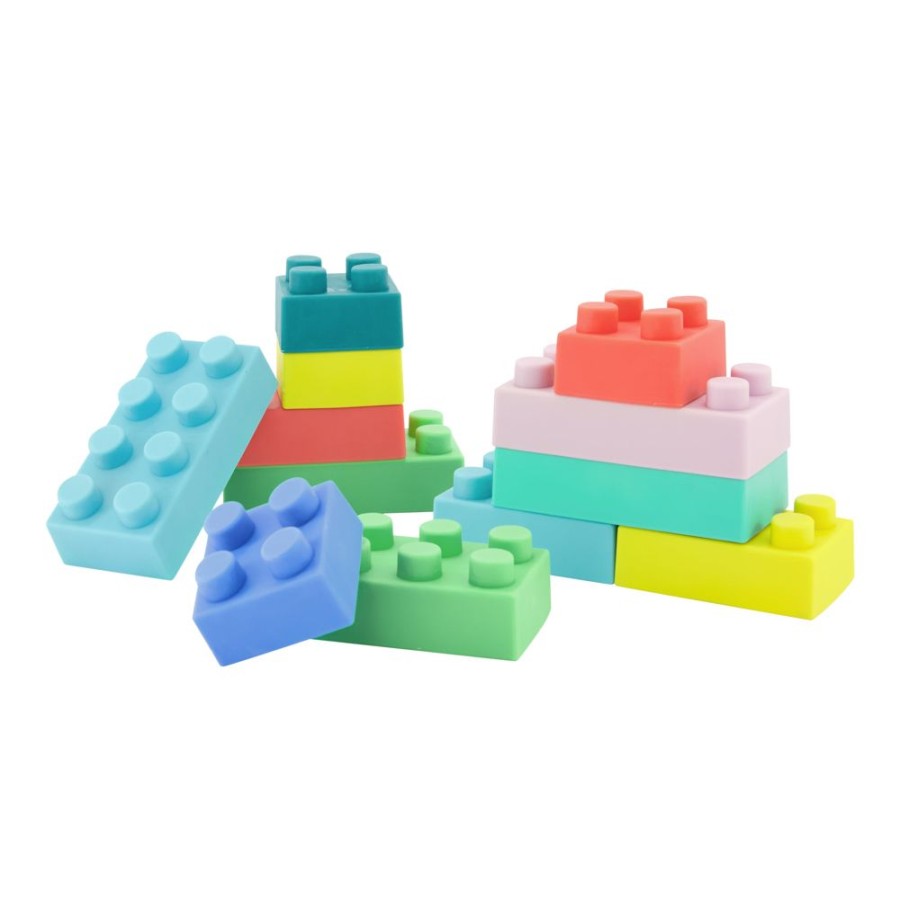 Toys Infantino | Super Soft 1St Building Blocks - 12 Piece Set