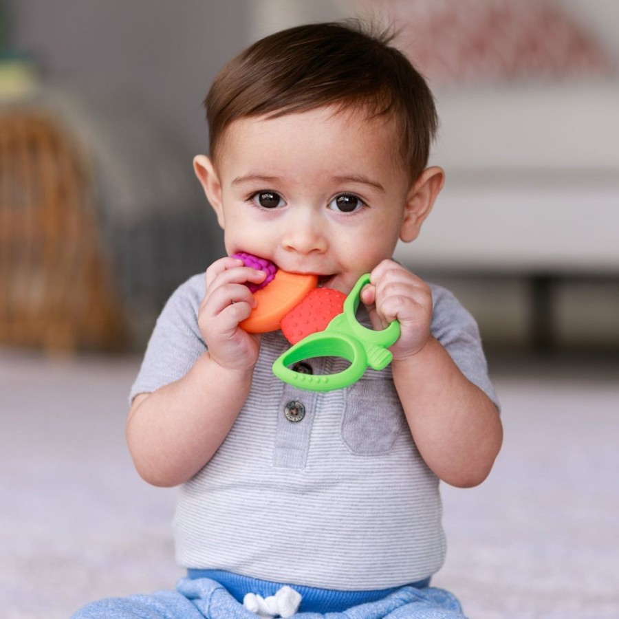 Toys Infantino | Lil' Nibbles Textured Silicone Teether - Fruit Kabob