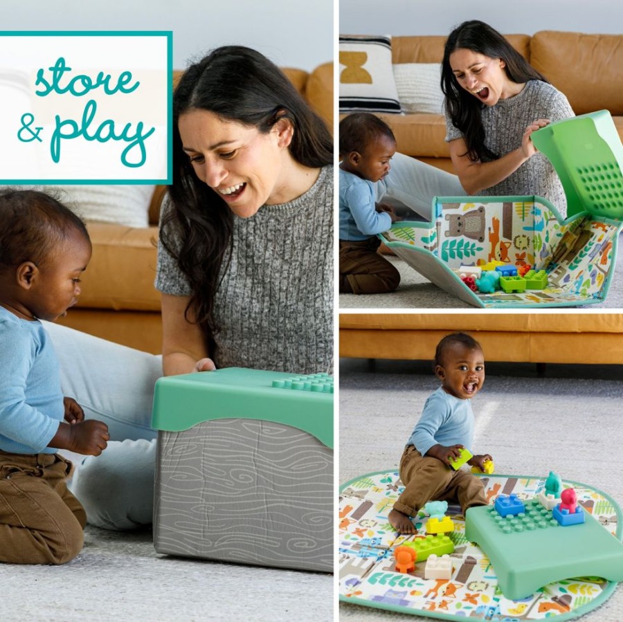 Baby Must-Haves Infantino | Super Soft 1St Building Blocks Play Mat & Activity Station