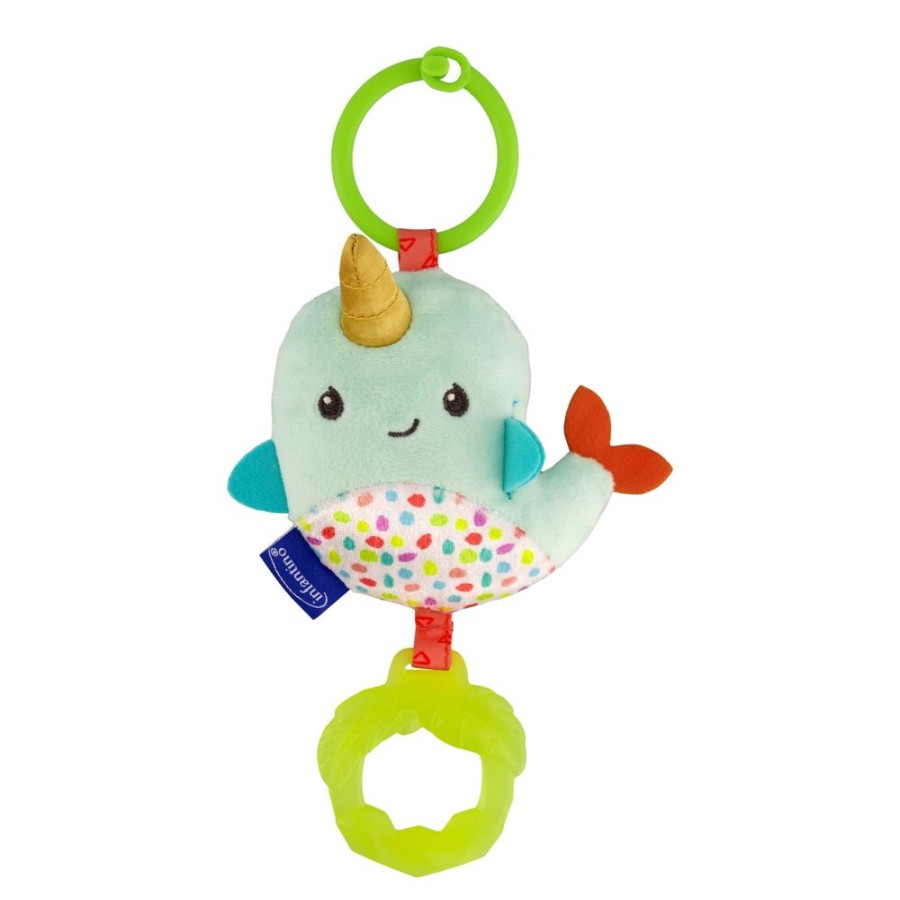 Toys Infantino | Chime & Go Tag Along Pal Narwhal