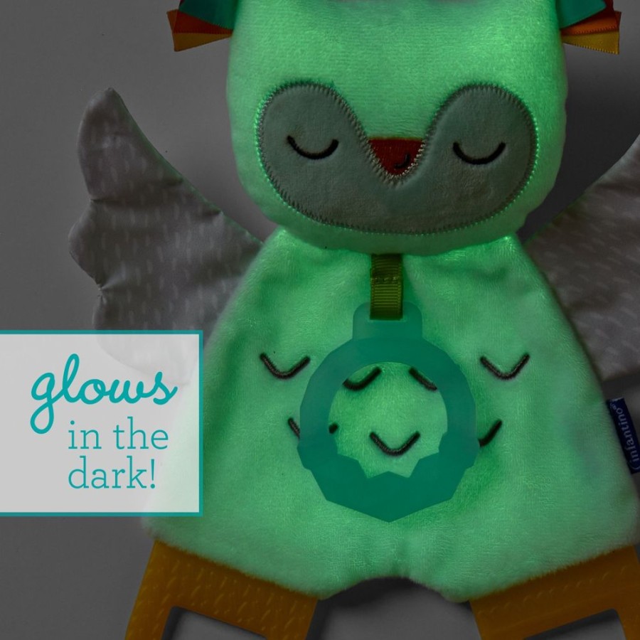 Toys Infantino | Glow-In-The-Dark Cuddly Teether, Owl