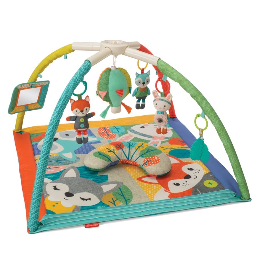 Gear Infantino | Deluxe Twist & Fold Activity Gym & Play Mat Forest