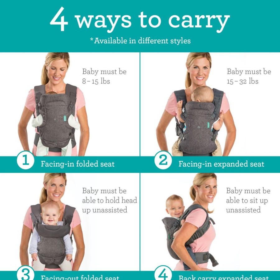 Carriers Infantino | Flip 4-In-1 Convertible Carrier - Rainbow