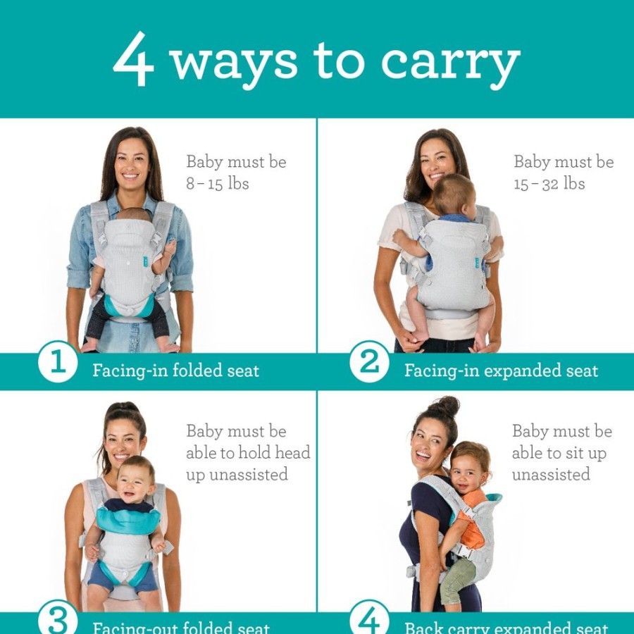 Carriers Infantino | Flip 4-In-1 Light & Airy Convertible Carrier