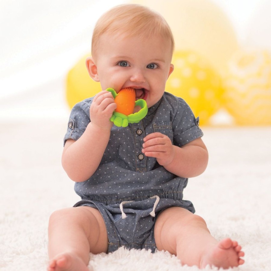 Baby Must-Haves Infantino | Lil' Nibbles Textured Carrot Teether