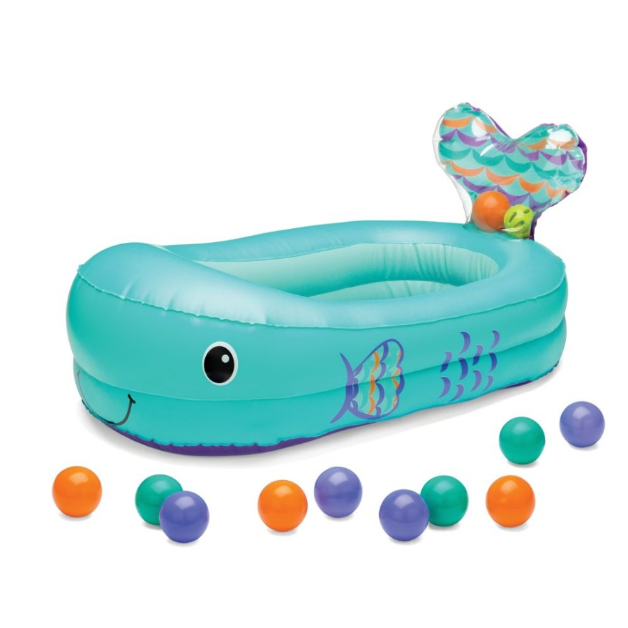 Bath Infantino | Whale Bubble Bath Inflatable Bath Tub Teal