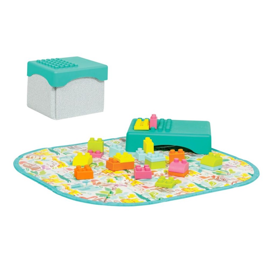 Toys Infantino | Super Soft 1St Building Blocks Activity Station