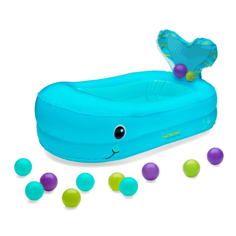 Bath Infantino | Whale Bubble Bath Inflatable Bath Tub Blue